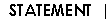 Artist's Statement